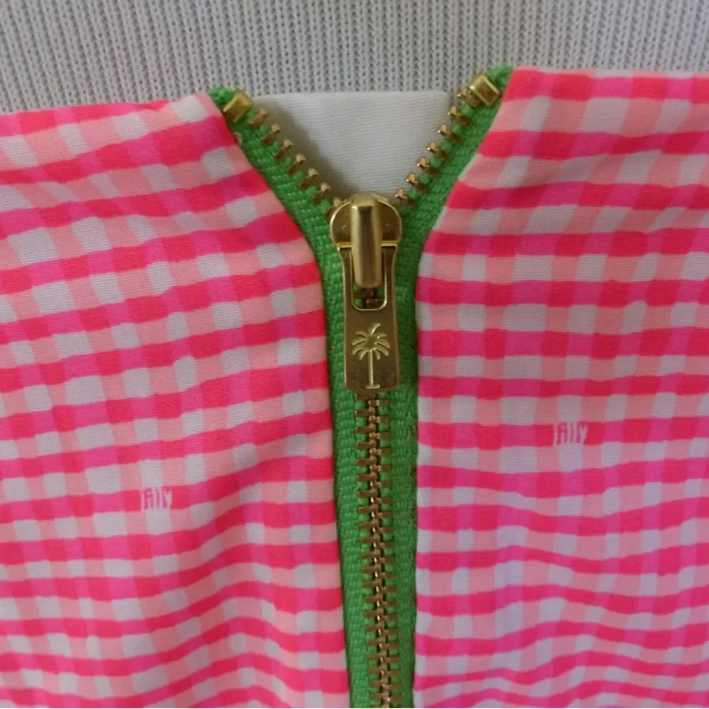 Lilly Pulitzer Strapless Seersucker Lowe Dress With Peplum Size 2 - Picture 4 of 8